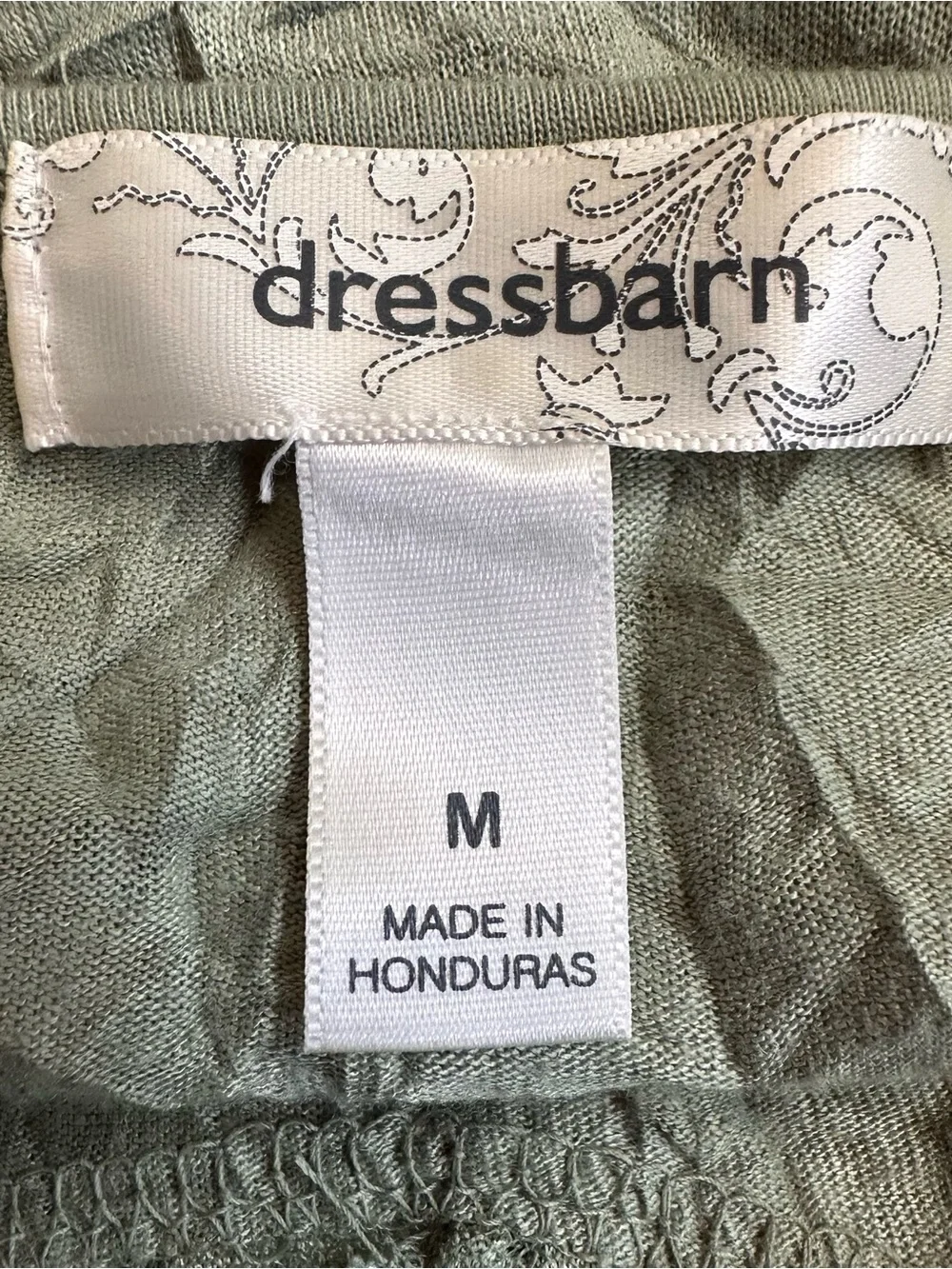 Y2K dressbarn Sage Green Lace-Trim Crinkle Camisole Layering Tank Women Medium - Picture 5 of 6